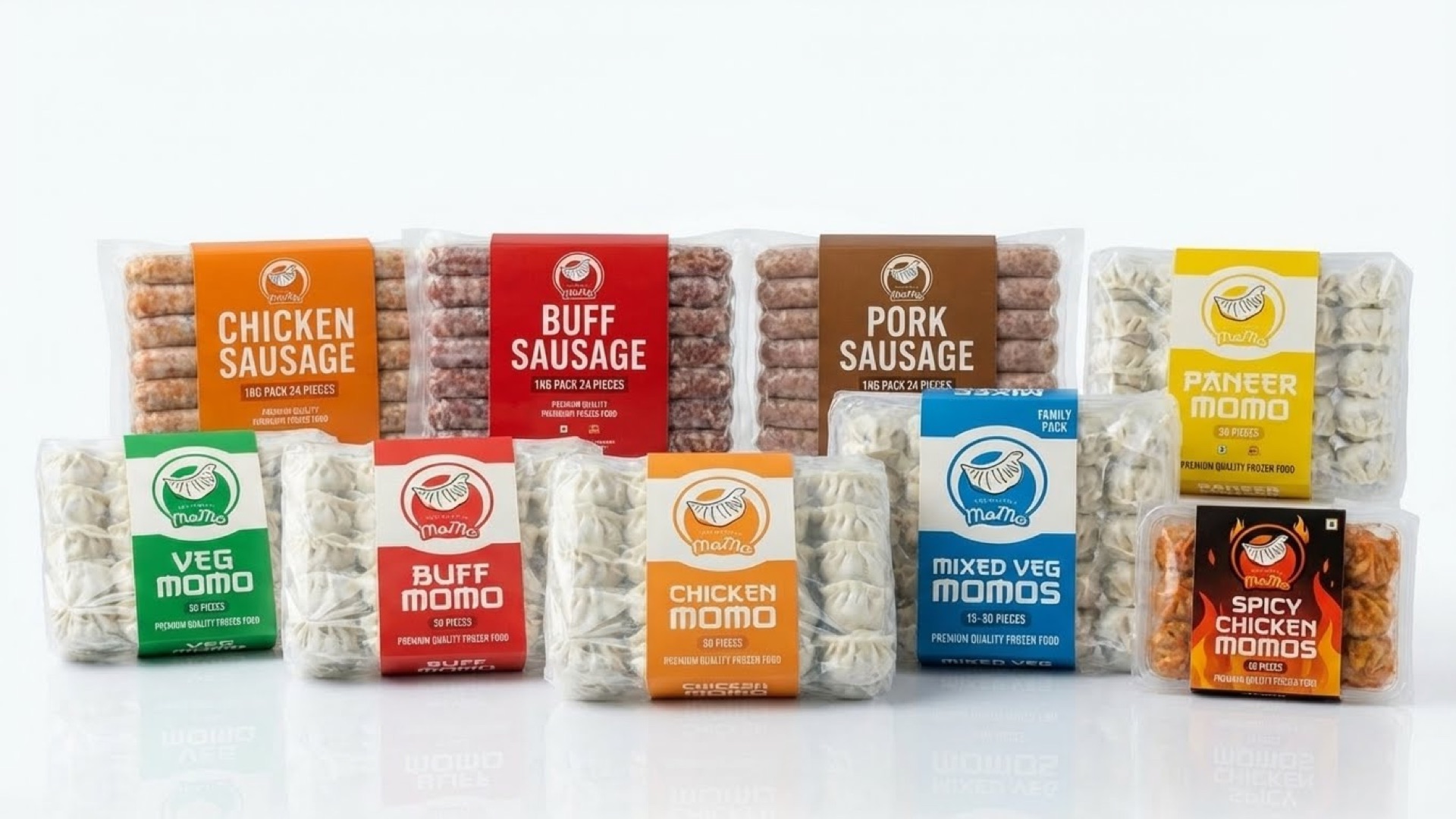 Frozen momo showcase variety